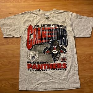 Vintage Florida Panthers T Shirt 1996 Eastern Conference Champions